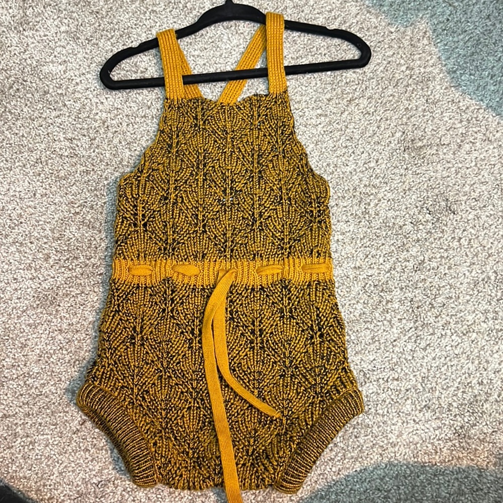 NWOT Mabli One Piece knit Romper 12m